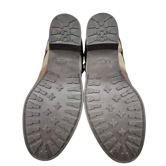 UGG Women’s Patsy Brown Leather Buckle Ankle Boot Size US 9.5 - Picture 9 of 11